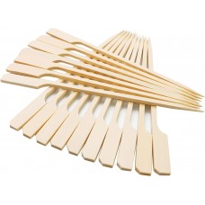 18 cm bamboo paddle picks with knot