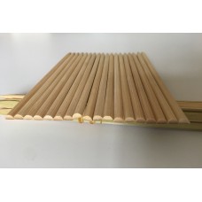  White bamboo paddle  picks without knots（round）