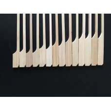  White bamboo paddle  picks without knots（square）