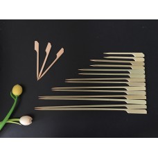 Bamboo green paddle   sticks (square)