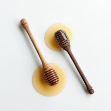11.5 cm wooden honey stick with buttom ball