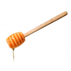 16 cm round wooden honey stick
