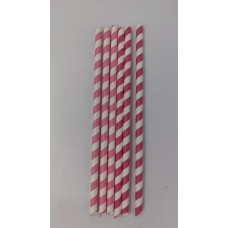 6*145mm Striped solid color paper straw