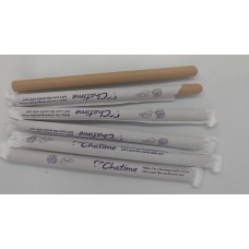 12*215mm Single-packed milk tea solid color paper straw