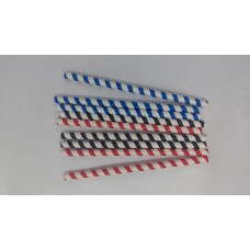 8*210mm Striped paper straw